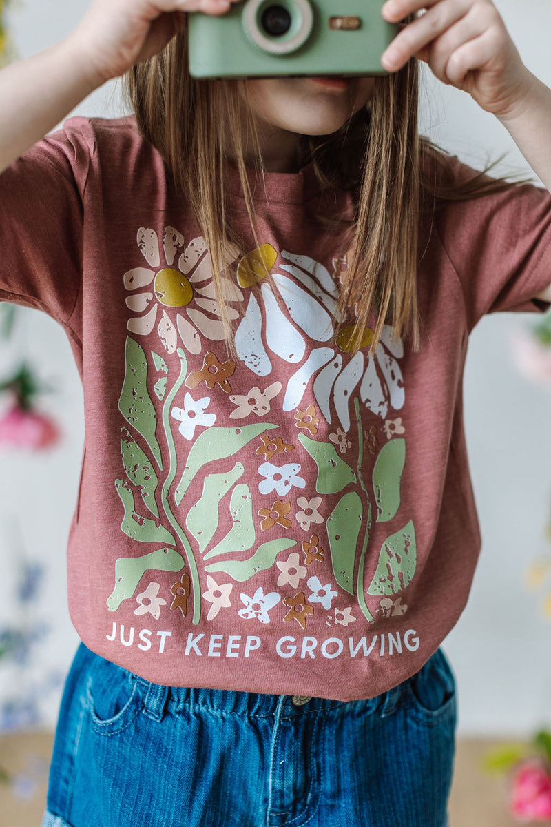 Just Keep Growing - Short Sleeve Child Shirt