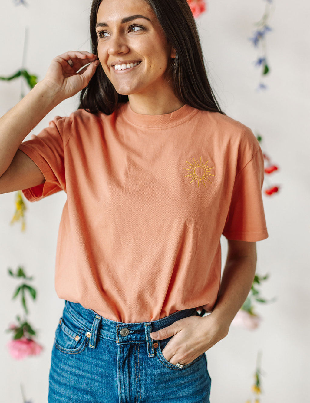  Printed It's Not All Sunshine And Rainbows on Back - Comfort Colors Tee Little Mama Shirt Shop