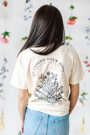 Take the Time (Front Pocket) w/ To Expand Your Mind (Back) - Comfort Colors Tee Little Mama Shirt Shop