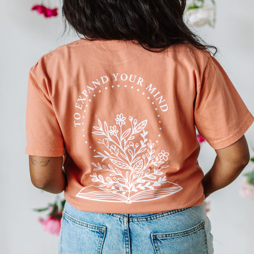 Take the Time (Front Pocket) w/ To Expand Your Mind (Back) - Comfort Colors Tee Little Mama Shirt Shop