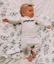 SURPRISE! - One Piece Baby Sleeper Little Mama Shirt Shop