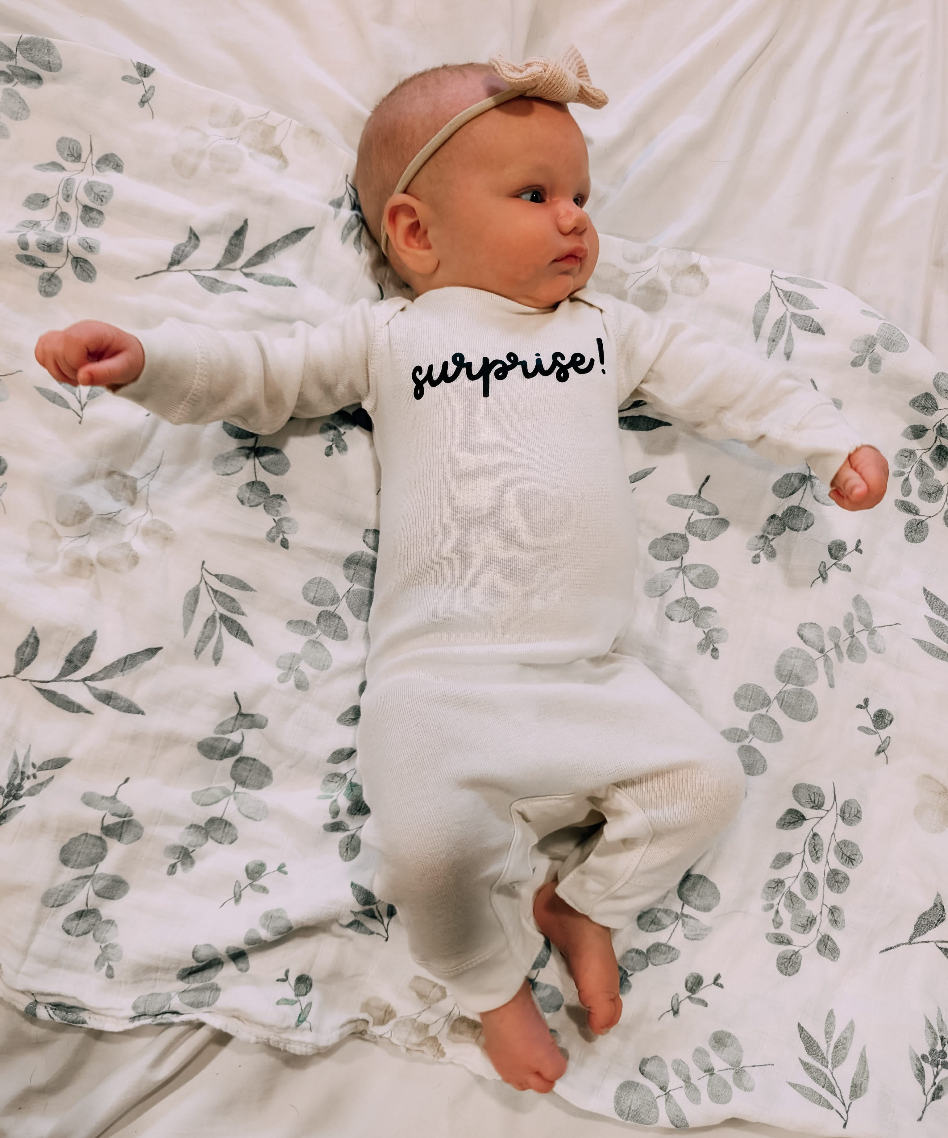 SURPRISE! - One Piece Baby Sleeper Little Mama Shirt Shop