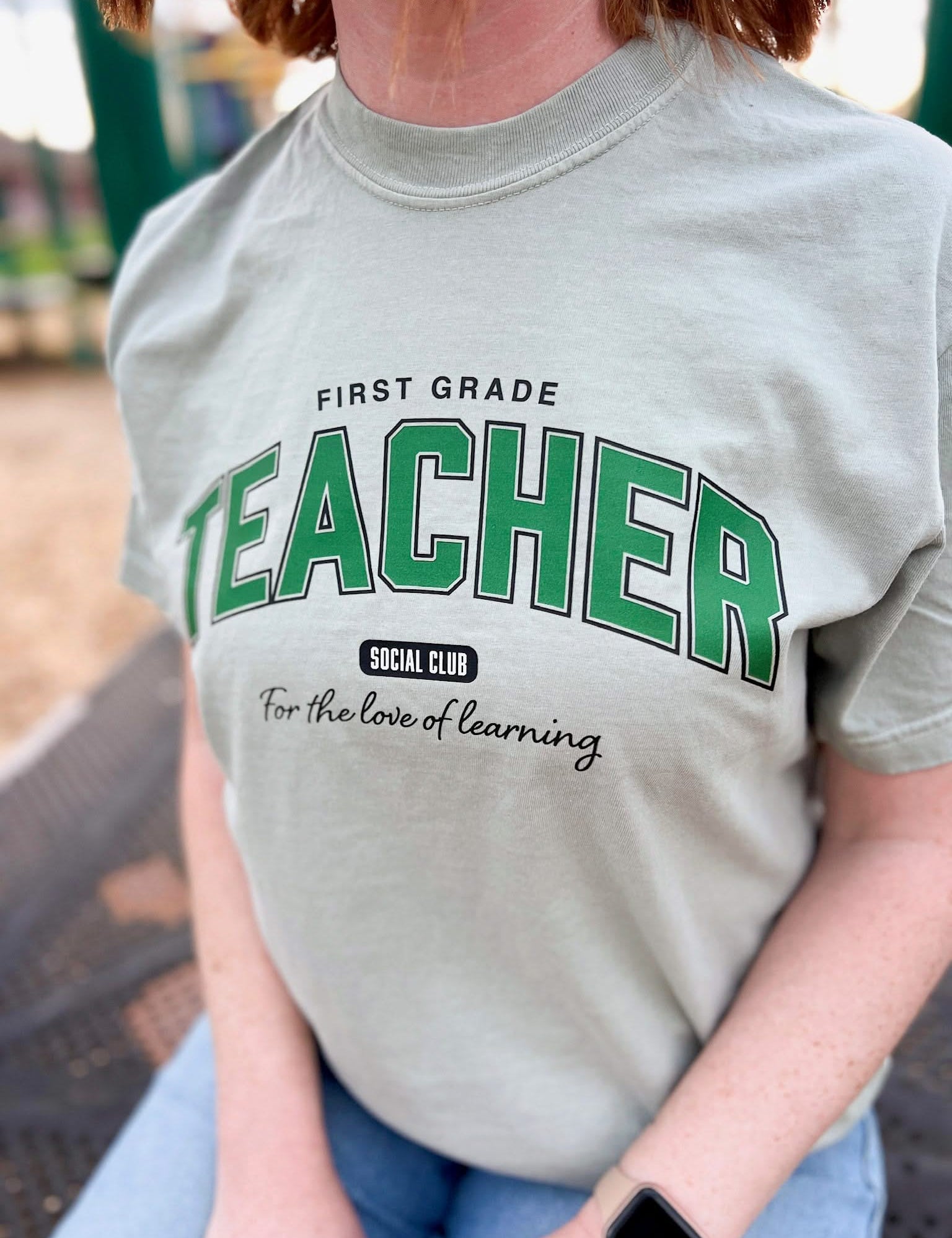 Teacher Comfort Colors Tee | Personalized Grade Social Club Little Mama Shirt Shop LLC