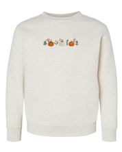 Embroidered Child Sweater - Pumpkins and Flowers (center) Little Mama Shirt Shop