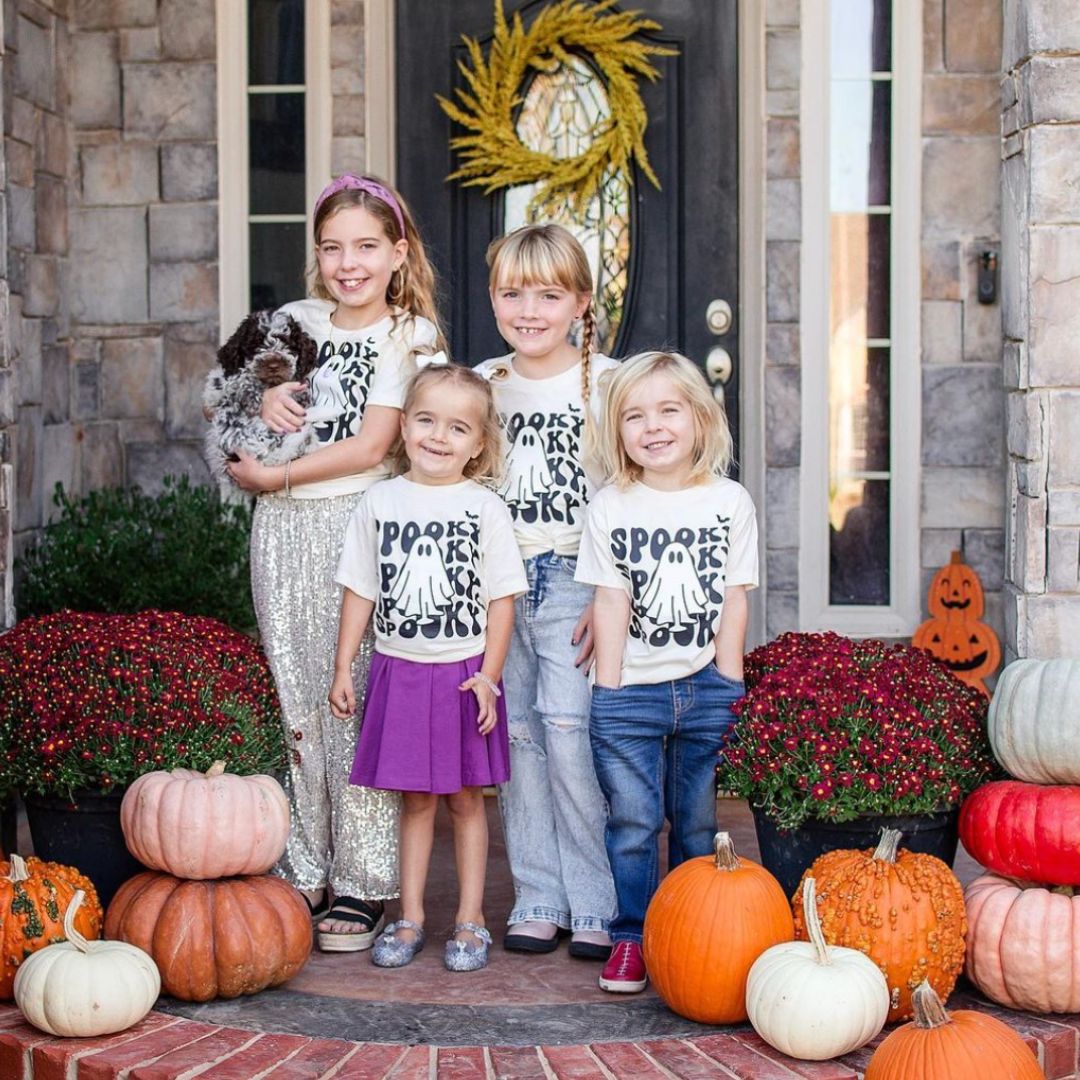 Spooky Ghost - Child Tee Little Mama Shirt Shop