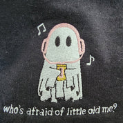Embroidered Short Sleeve Comfort Colors Tee - Who's Afraid of Little Old Me? Little Mama Shirt Shop