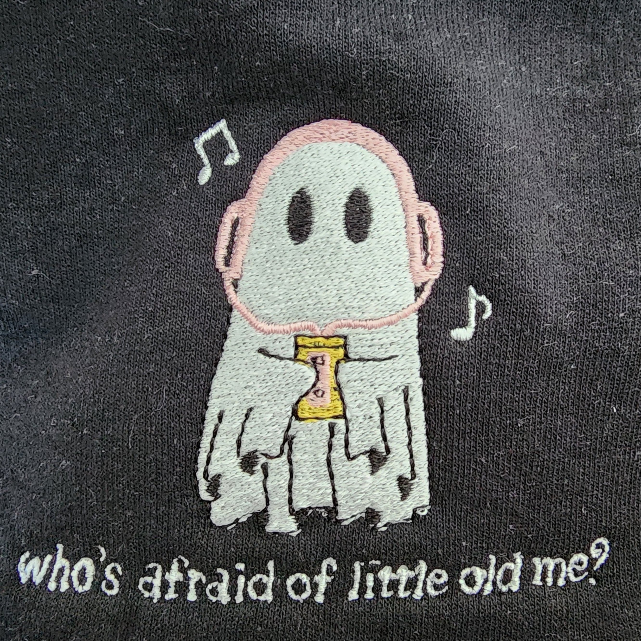 Embroidered Short Sleeve Comfort Colors Tee - Who's Afraid of Little Old Me? Little Mama Shirt Shop