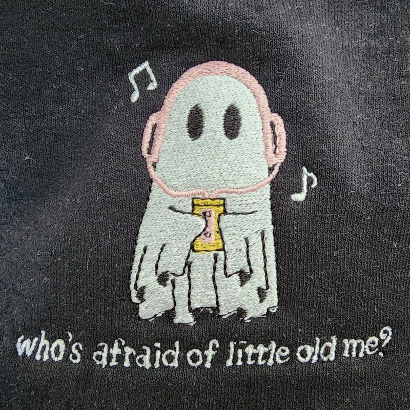 Embroidered Child Sweater - Who's Afraid of Little Old Me?