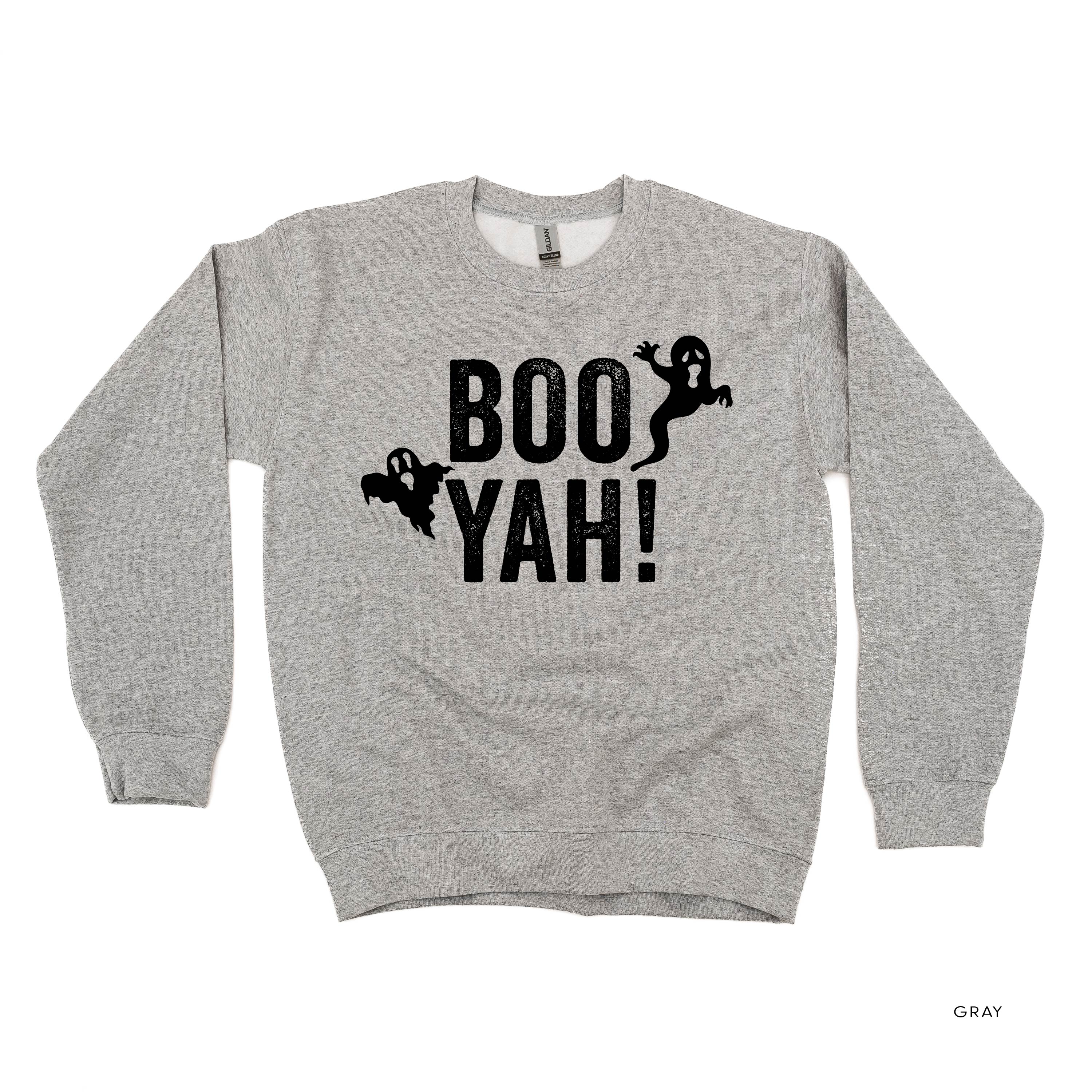 BOO YAH! - Basic Fleece Crewneck Little Mama Shirt Shop LLC