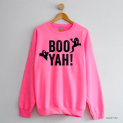 BOO YAH! - Basic Fleece Crewneck Little Mama Shirt Shop LLC