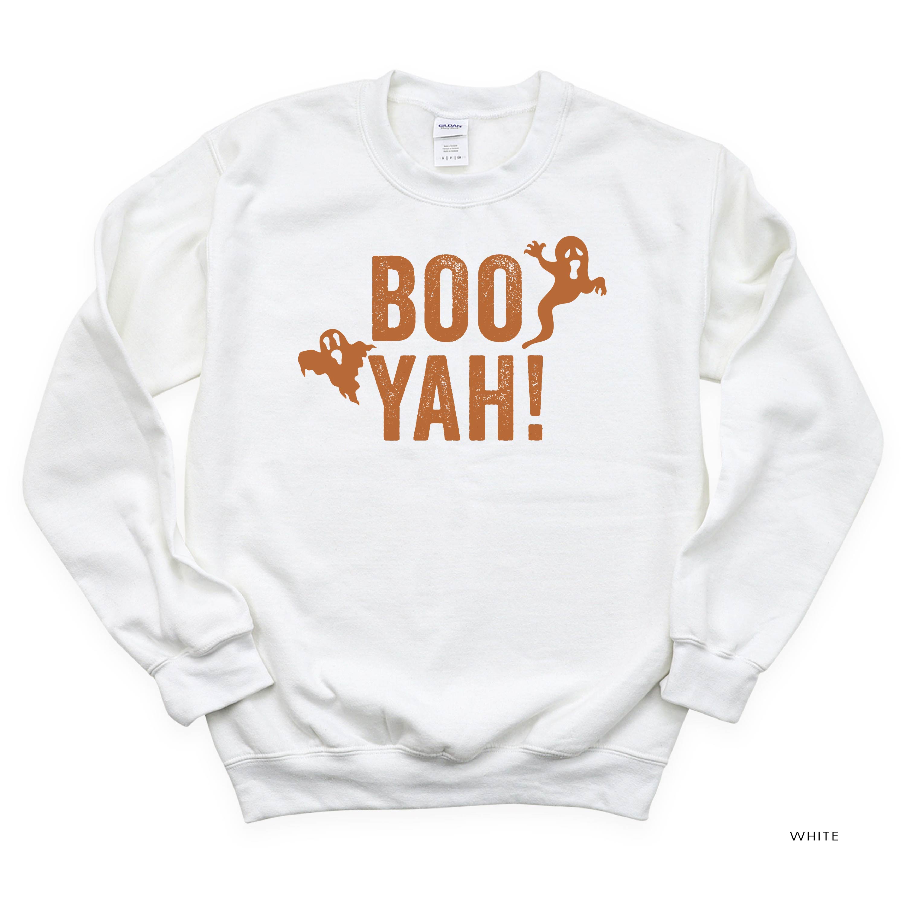 BOO YAH! - Basic Fleece Crewneck Little Mama Shirt Shop LLC