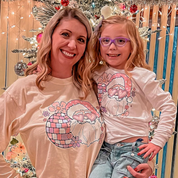 Disco Santa - Child LONG SLEEVE Tee Little Mama Shirt Shop