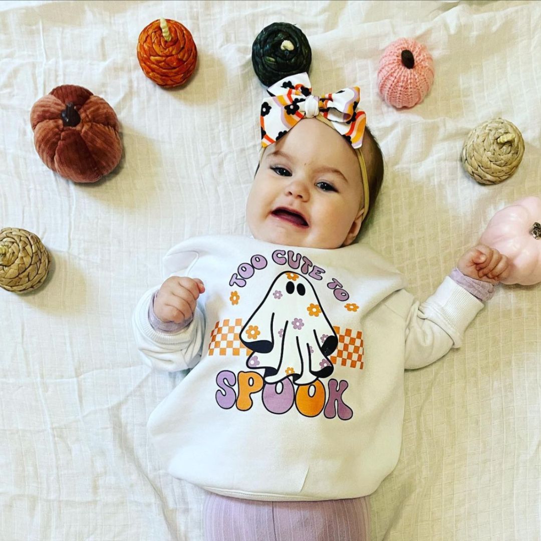 Too Cute to Spook - Child Sweater Little Mama Shirt Shop