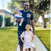 Dad and His Girl(s) - Comfort Color Tee Little Mama Shirt Shop LLC