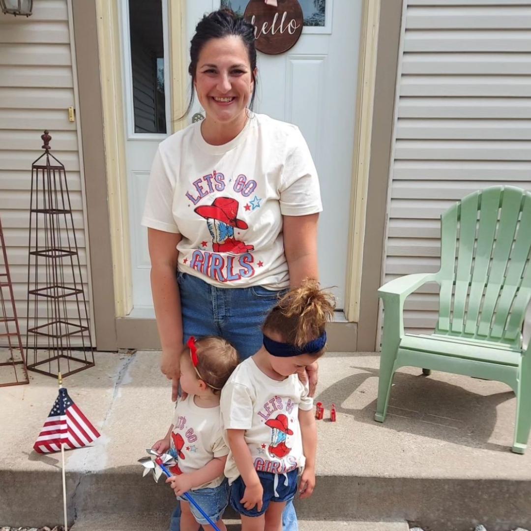Patriotic Cowgirl - Let's Go Girls - Unisex Tee Little Mama Shirt Shop