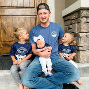 Reel Cool Dad (pocket) / Daughter - Set of 2 Tees Little Mama Shirt Shop