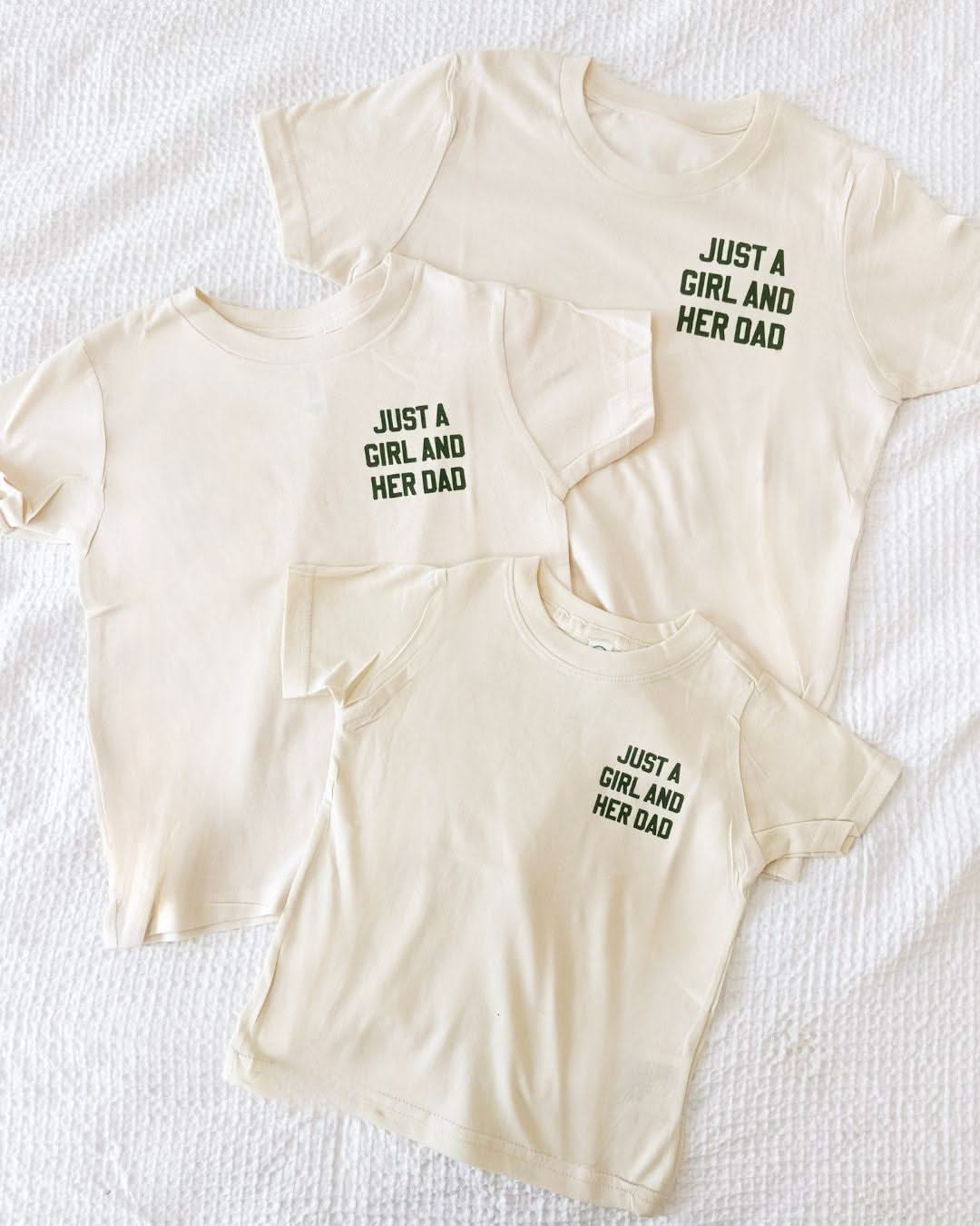 Just a Girl and Her Dad / Just a Boy and His Dad – Child Tee | Little Mama Shirt Shop Little Mama Shirt Shop