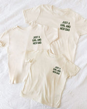 Just a Girl and Her Dad / Just a Boy and His Dad – Child Tee | Little Mama Shirt Shop Little Mama Shirt Shop