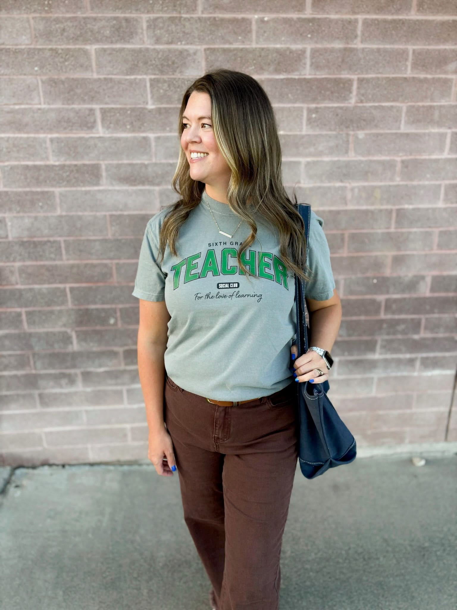 Teacher Comfort Colors Tee | Personalized Grade Social Club Little Mama Shirt Shop LLC