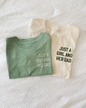 Just a Girl and Her Dad / Just a Boy and His Dad – Child Tee | Little Mama Shirt Shop Little Mama Shirt Shop