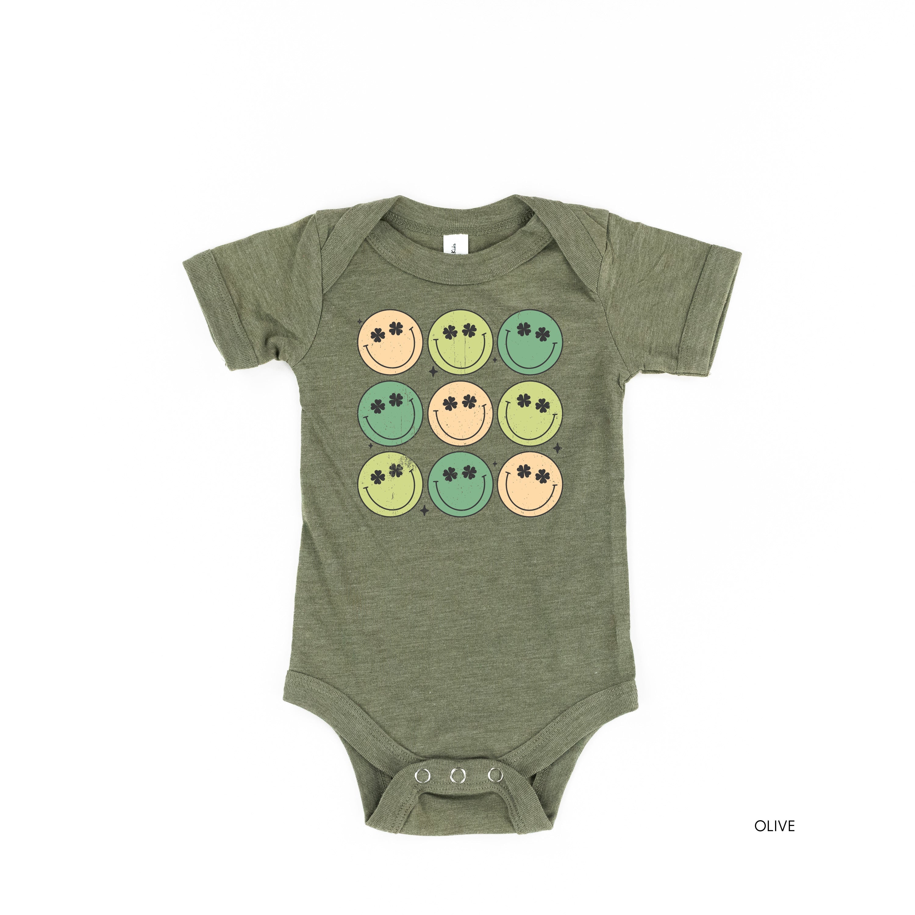 3x3 - St. Patrick's Day Smilies - Infant Bodysuit/Tee Little Mama Shirt Shop