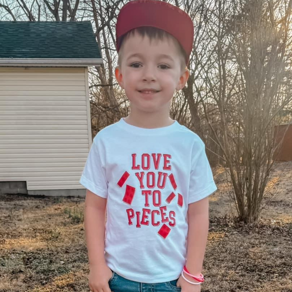 Love You To Pieces - Legos - Child Tee