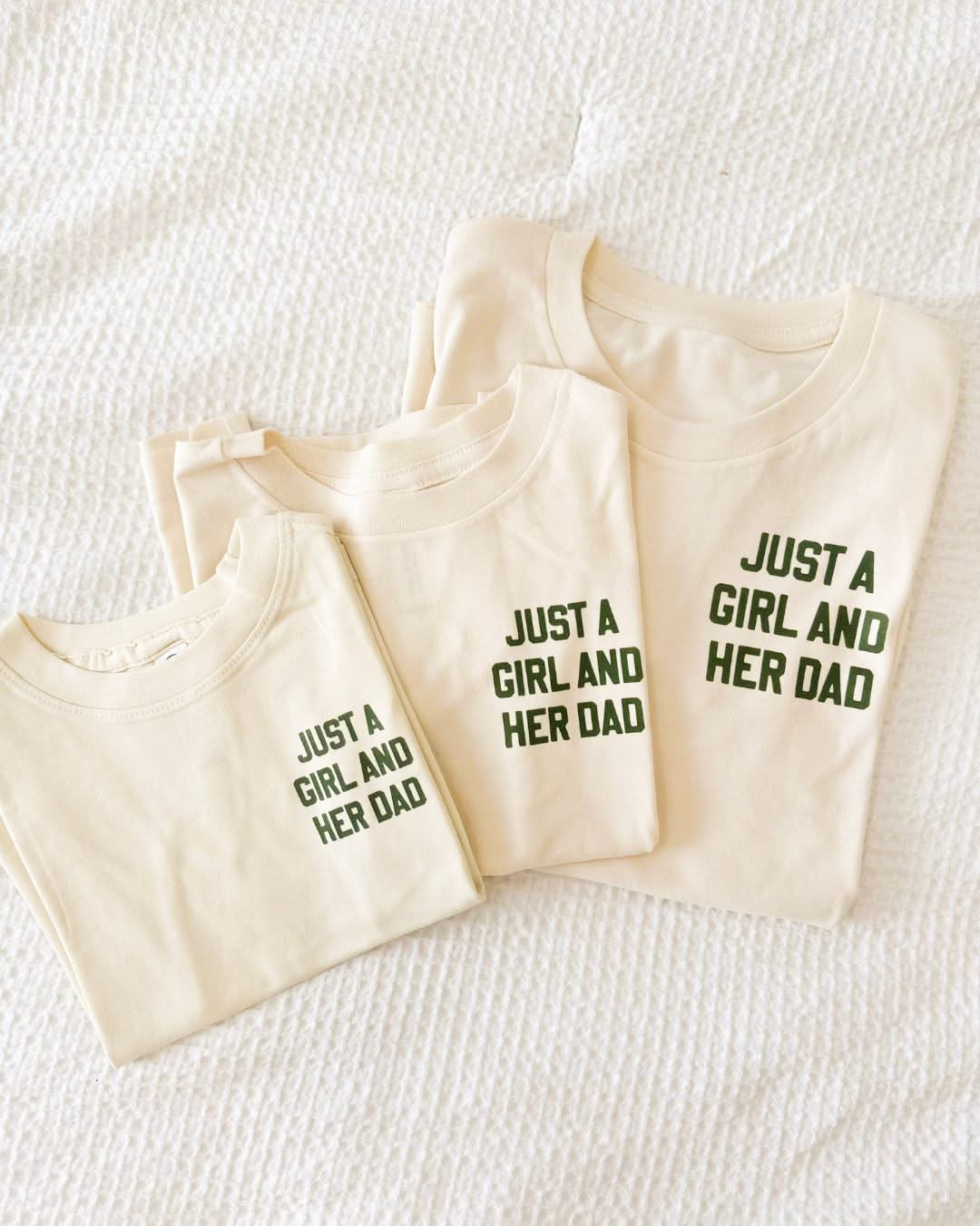 Just a Girl and Her Dad / Just a Boy and His Dad – Child Tee | Little Mama Shirt Shop Little Mama Shirt Shop