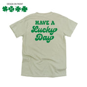 4 Shamrocks - Have a Lucky Day (f&b) - Comfort Colors Tee Little Mama Shirt Shop