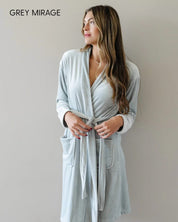 Minky Stretch Luxe Saranoni® Robe – Custom Embroidered Monogram | LMSS® Exclusive Little Mama Shirt Shop LLC