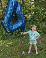 Birthday Number - New Cursive - Child Tee Little Mama Shirt Shop