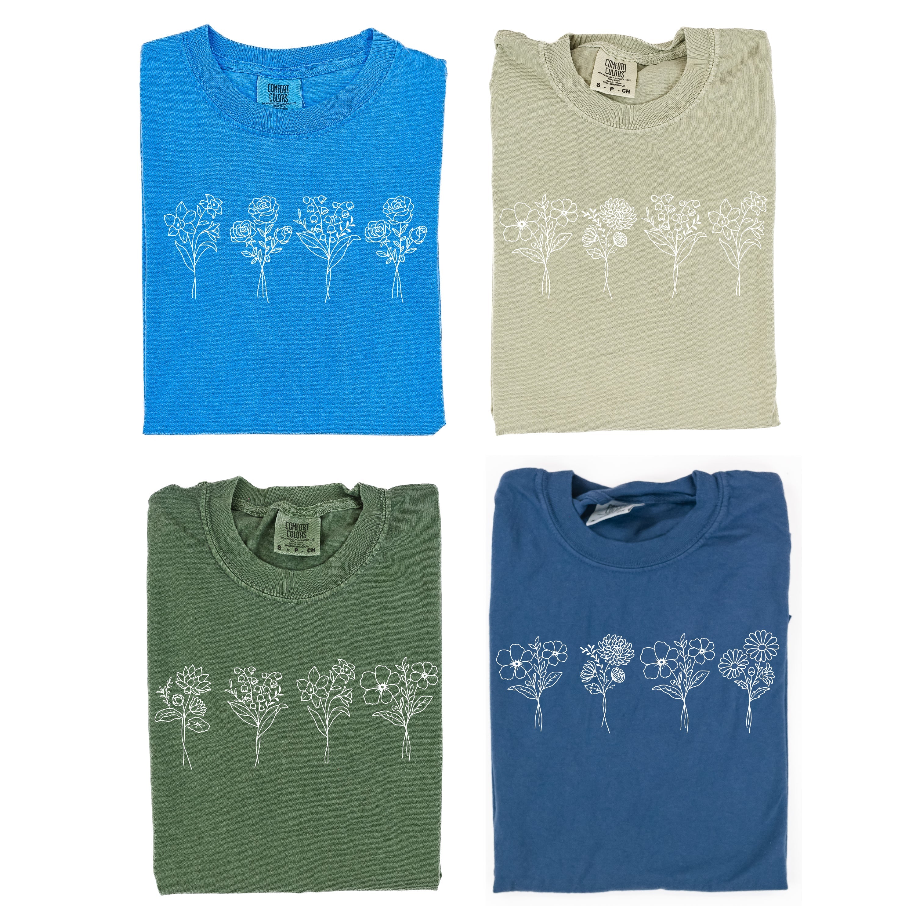  White Thread - SHORT SLEEVE COMFORT COLORS Little Mama Shirt Shop LLC