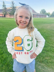 Personalized Grade Crewneck | Available in Child & Adult Sizes | 2026 School Year Little Mama Shirt Shop LLC