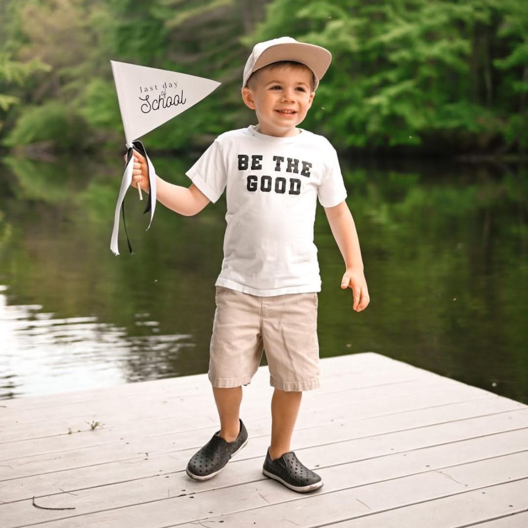 Be The Good - Varsity - Short Sleeve Child Shirt Little Mama Shirt Shop