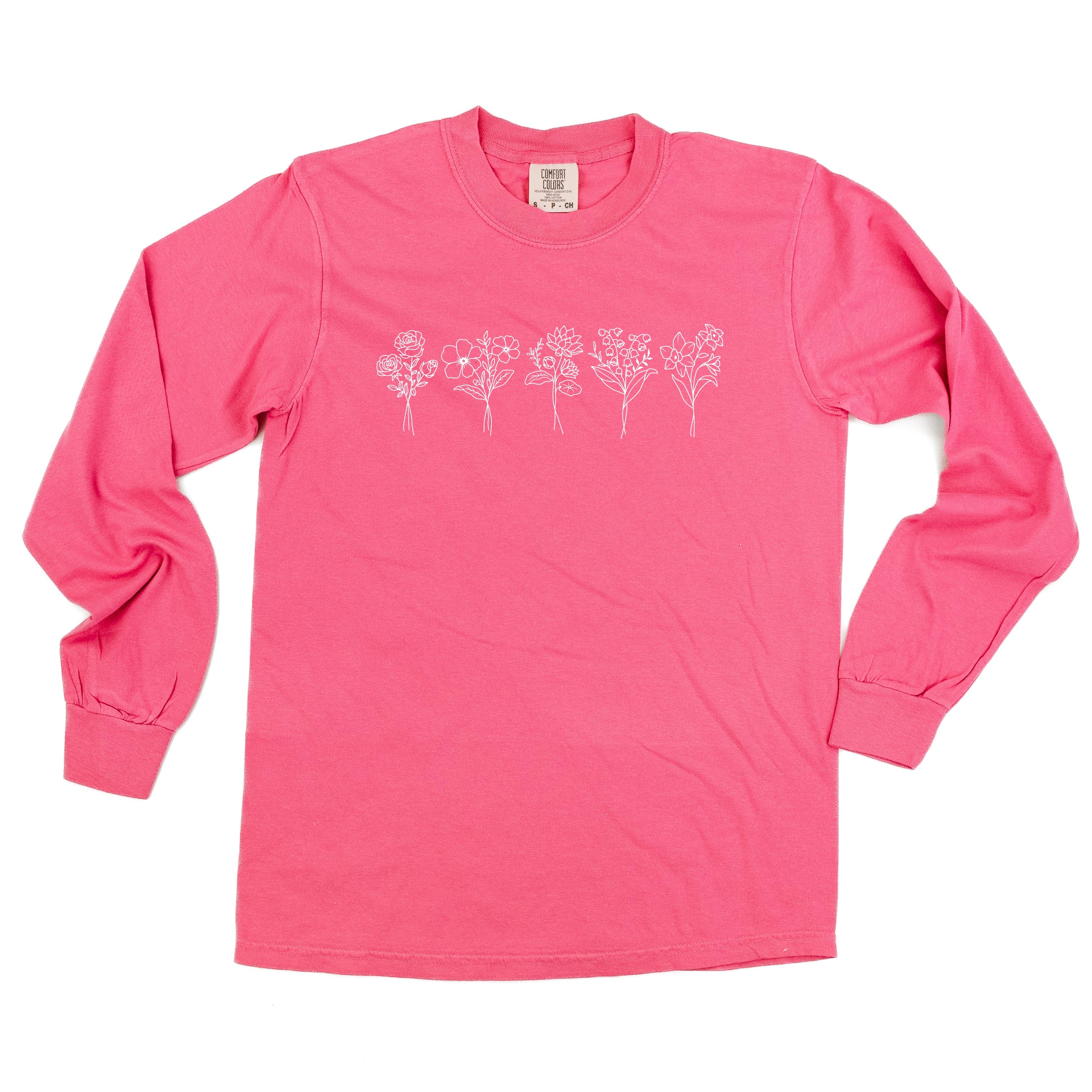  White Thread - LONG SLEEVE COMFORT COLORS Little Mama Shirt Shop LLC