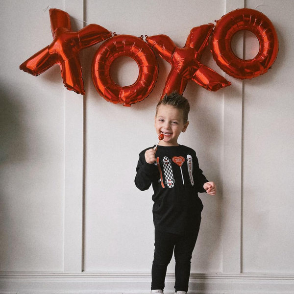 Valentine Skateboard - Child LONG SLEEVE Tee