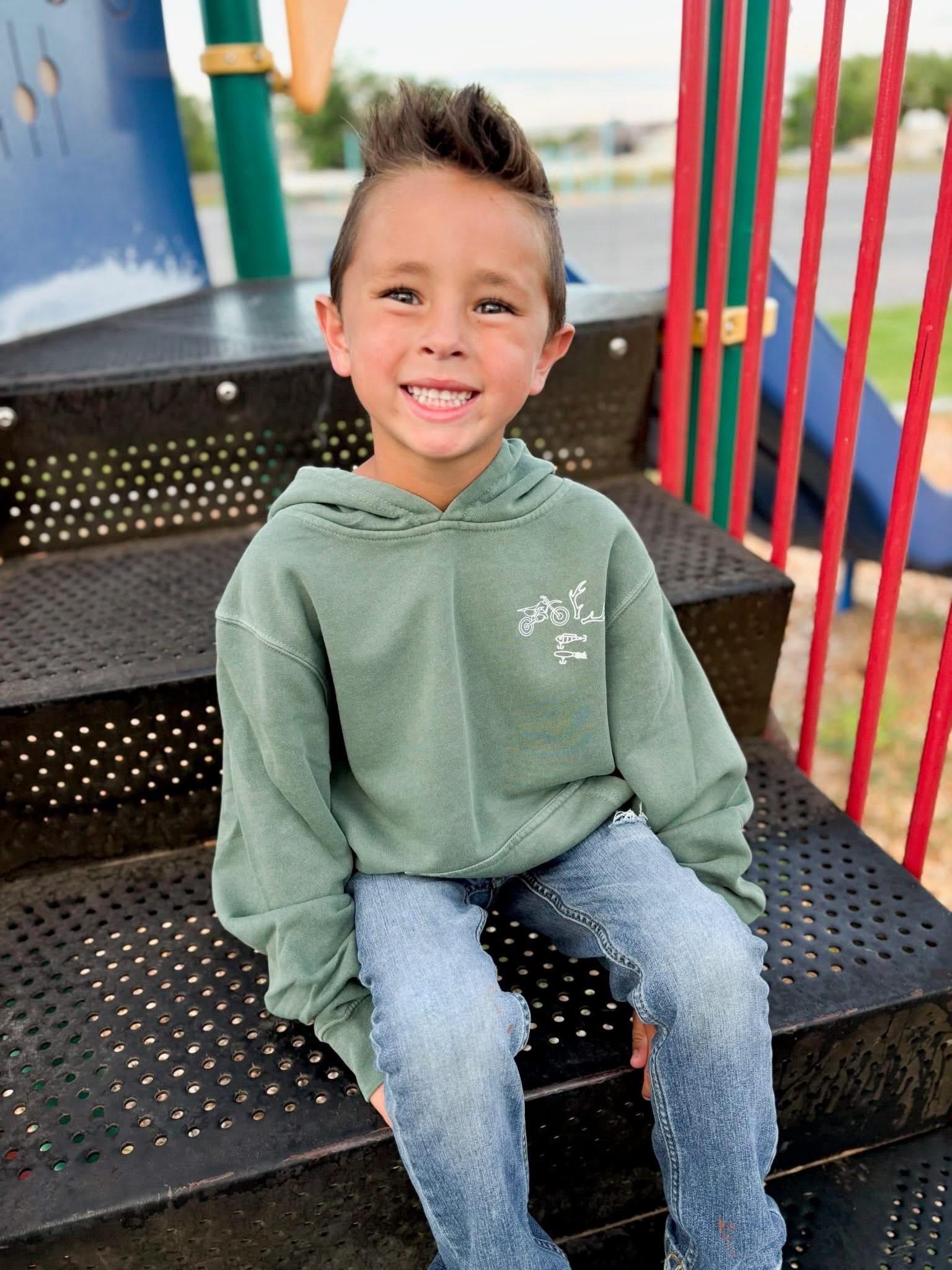Personalized Symbol Youth Pigment Hoodie | Create Your Own Hoodie | Personali-tee Little Mama Shirt Shop LLC