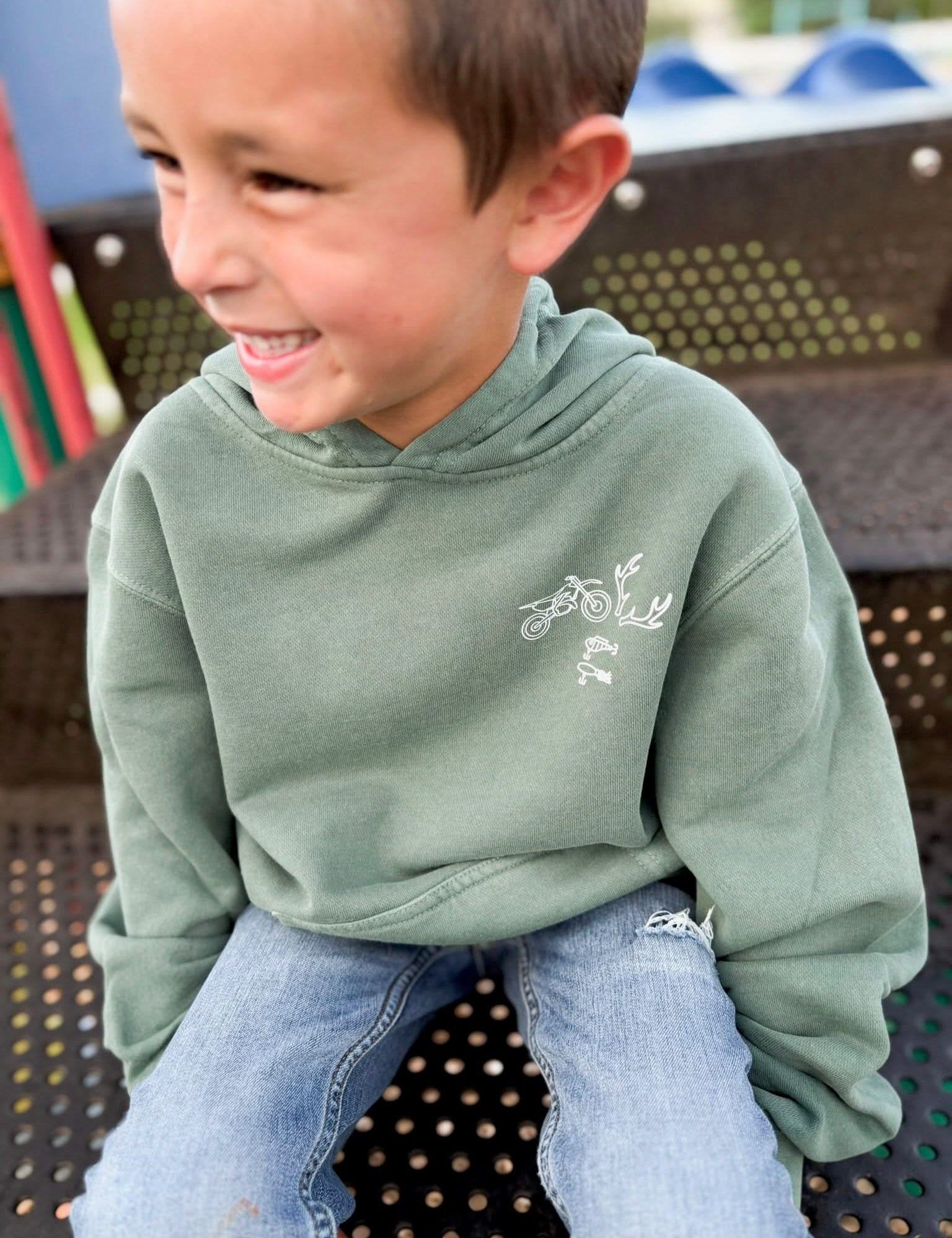 Personalized Symbol Youth Pigment Hoodie | Create Your Own Hoodie | Personali-tee Little Mama Shirt Shop LLC