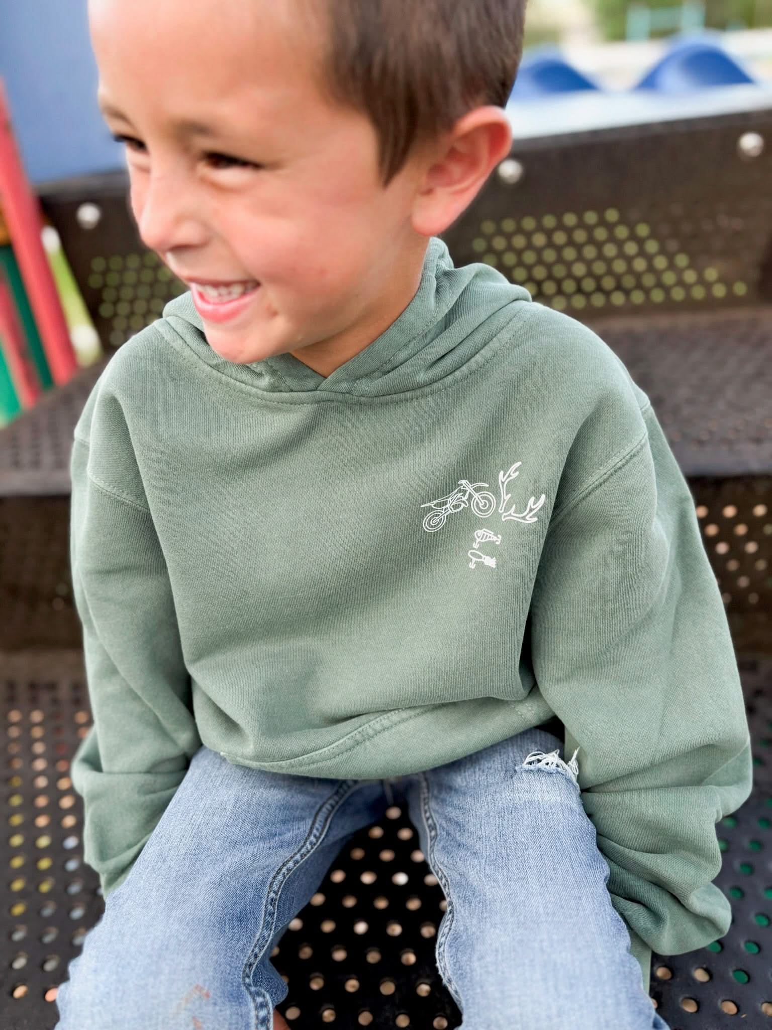 Personalized Symbol Youth Pigment Hoodie | Create Your Own Hoodie | Personali-tee Little Mama Shirt Shop LLC