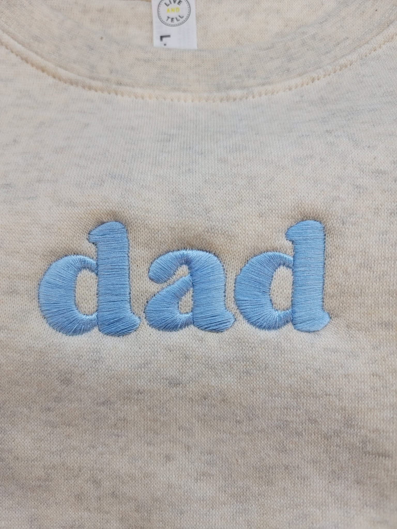 MOM / MAMA/ DAD  – Embroidered Elevated Fleece | Pink or Blue Thread Little Mama Shirt Shop LLC