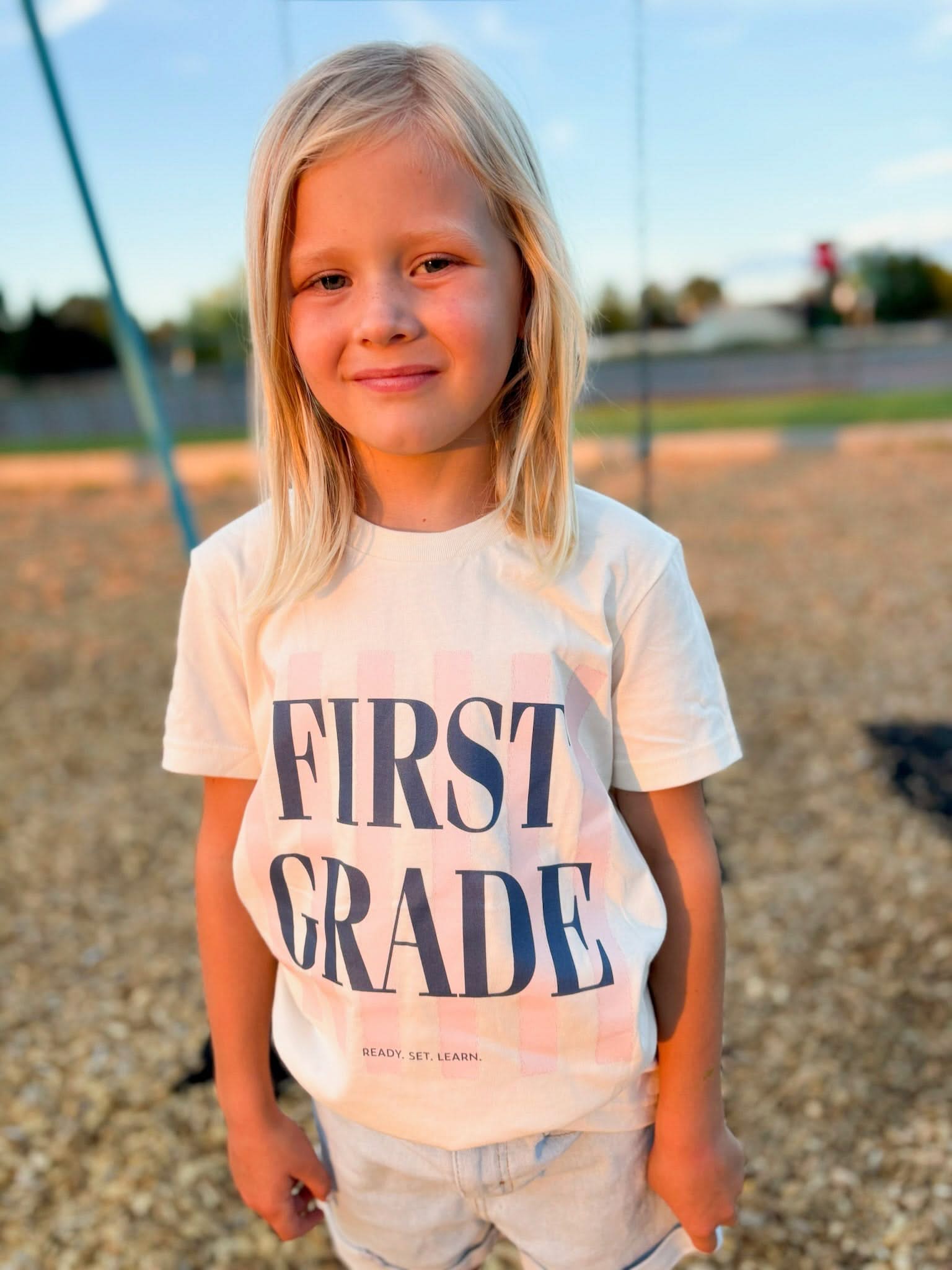 Personalized Grade Child Tee | Custom Grade & Saying Little Mama Shirt Shop LLC