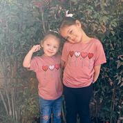 Classic Heart Lollipops - Child Tee Little Mama Shirt Shop