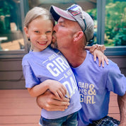 Dad and His Girl(s) - Comfort Color Tee Little Mama Shirt Shop LLC