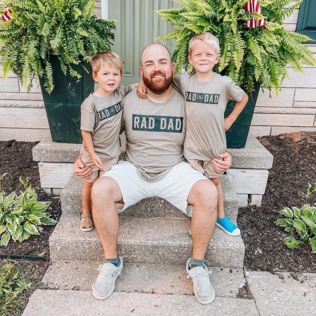 Rad Dad(one line) + Rad Like Dad - Set of 2 Shirts Little Mama Shirt Shop