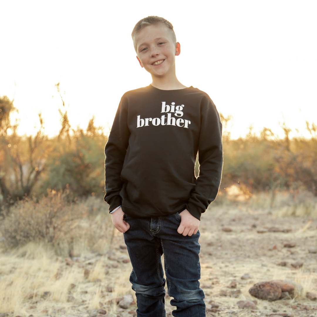 Big Brother -Original - Child LONG SLEEVE Tee Little Mama Shirt Shop