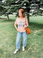 Personalized Teacher Comfort Colors Tee | Custom Name & Grade Little Mama Shirt Shop LLC