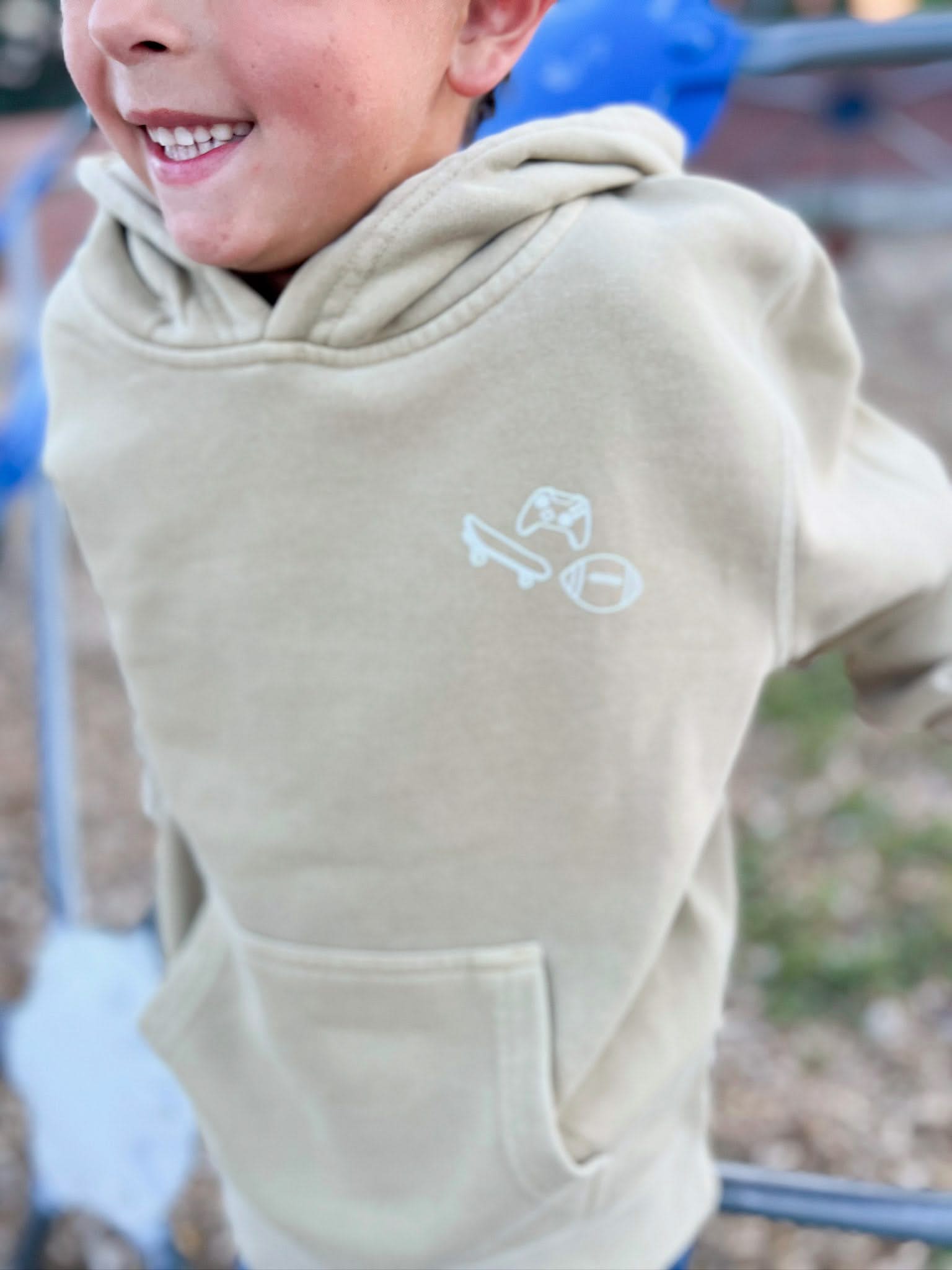 Personalized Symbol Youth Pigment Hoodie | Create Your Own Hoodie | Personali-tee Little Mama Shirt Shop LLC