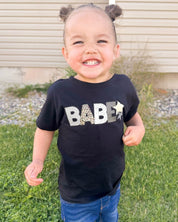 BABE - Wild Patchwork Print T-Shirt - Graphic Child Tee | Little Mama Shirt Shop Little Mama Shirt Shop LLC