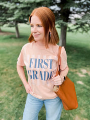 Personalized Teacher Comfort Colors Tee | Custom Name & Grade Little Mama Shirt Shop LLC
