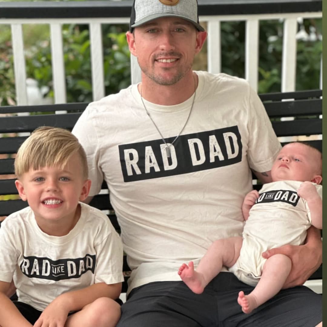 Rad Dad(one line) + Rad Like Dad - Set of 2 Shirts Little Mama Shirt Shop