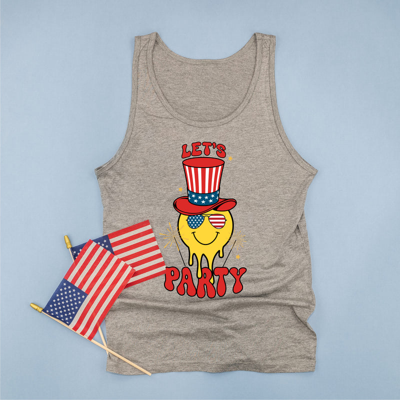 Let's Party - Smiley - Adult Unisex Jersey Tank
